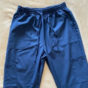 Medical scrub bottoms blue size medium.